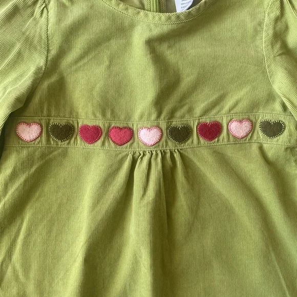 Size 5 green with hearts top - Picture 3 of 5